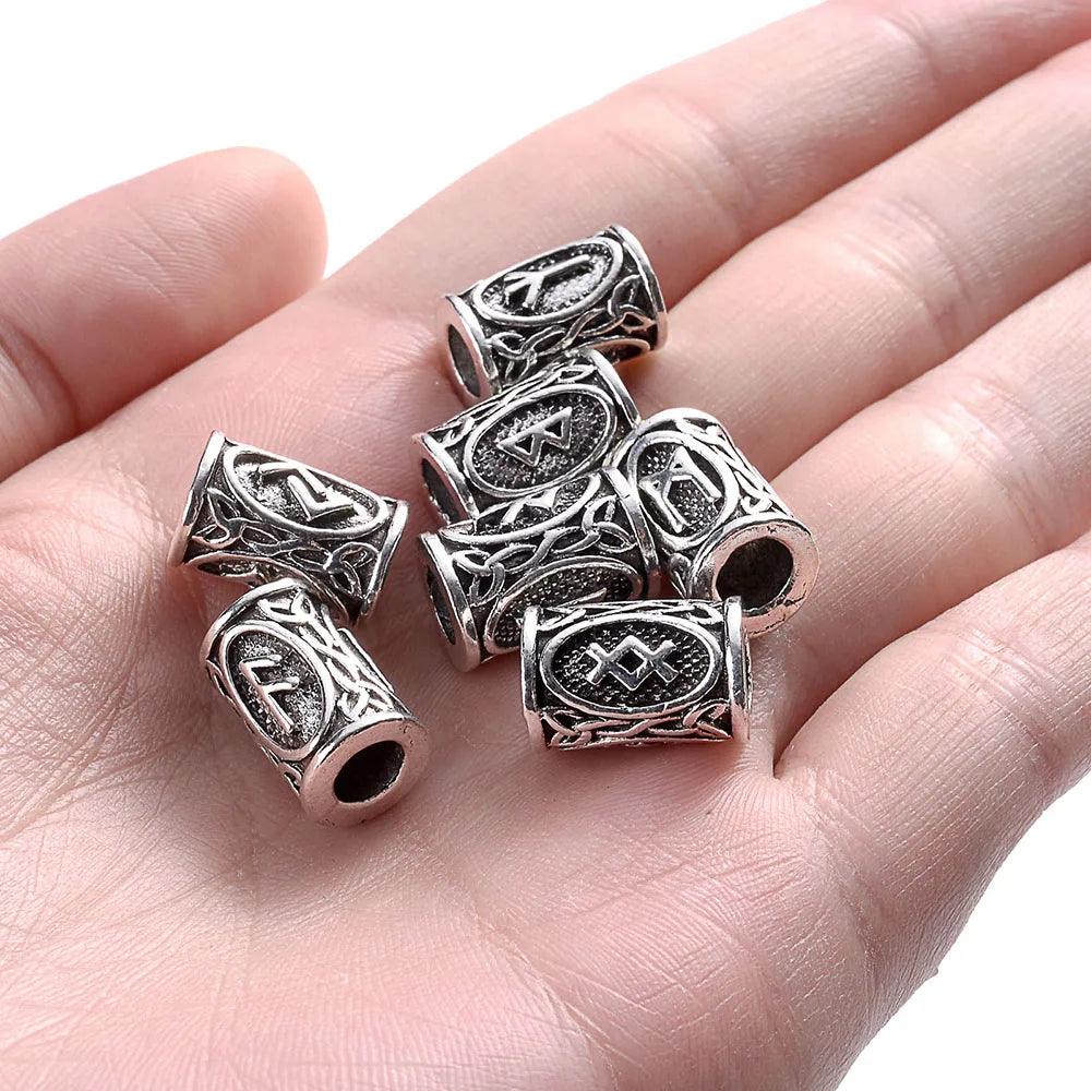 Viking Runes Beads Braids (10 PCS)