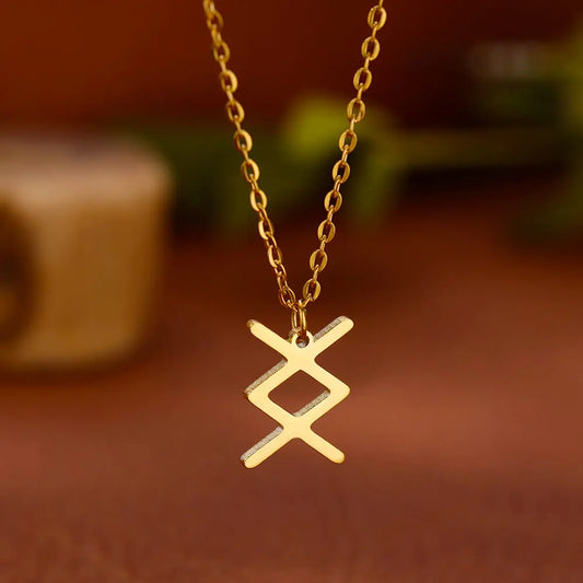 Viking Jewelry Runic Necklace