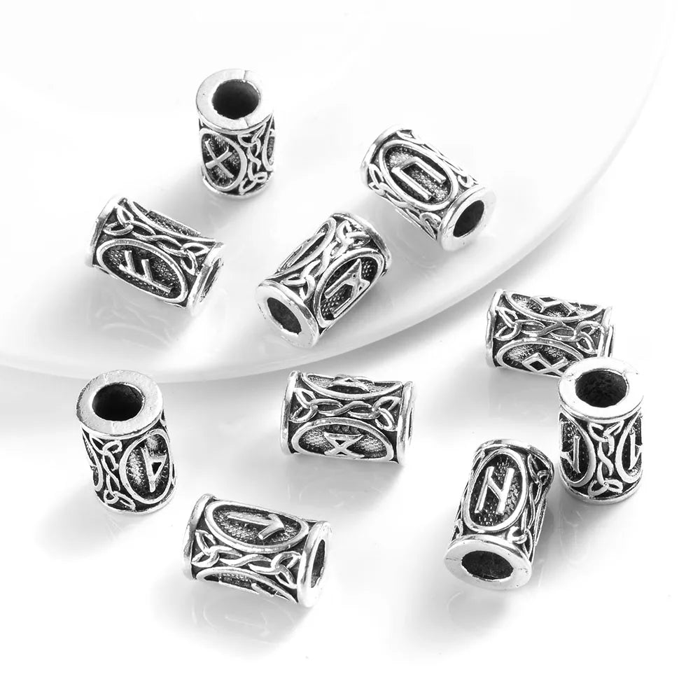 Viking Runes Beads Braids (10 PCS)