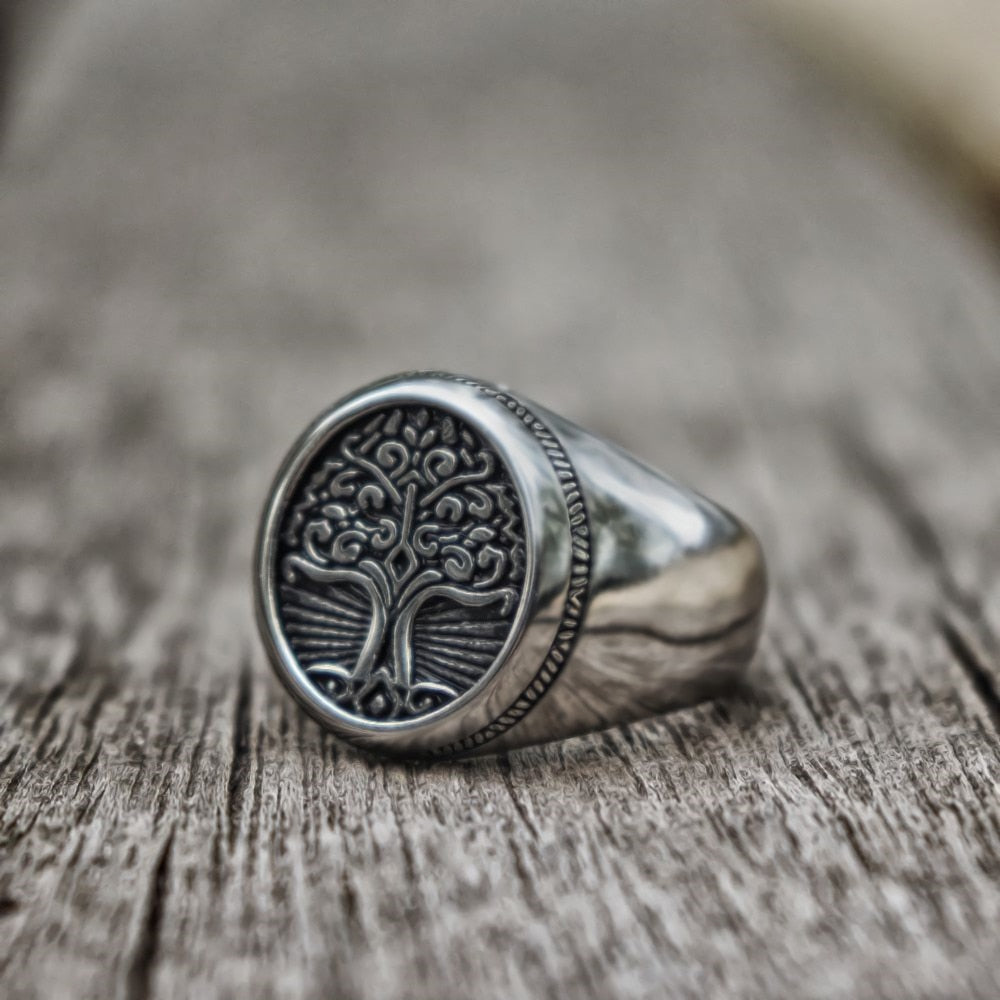 Yggdrasil Steel Ring