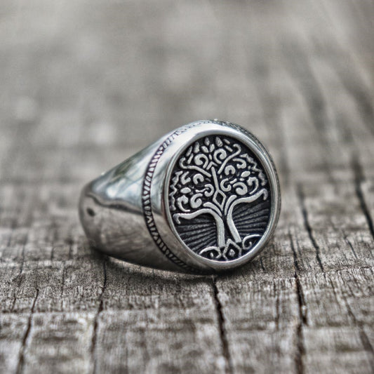 Yggdrasil Steel Ring